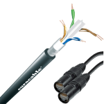 Патч-корд кабель CAT6 S-UTP, разъём Ethercon 5 black, 3м