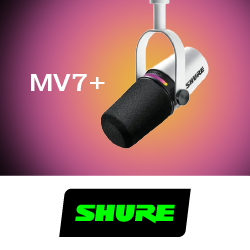 Скажите «прощай» шумам: Shure MV7+ для стримов и подкастов