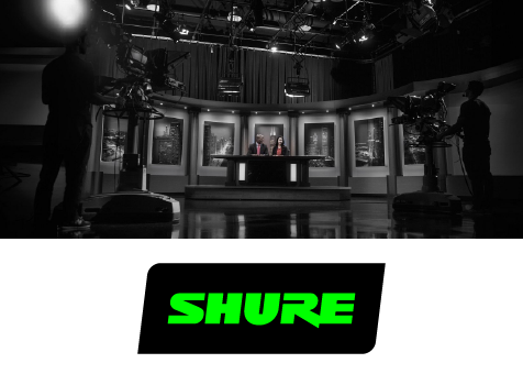 Профессиональный звук Shure для телевидения, прямых трансляций и выездного производства