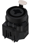 Разъём панельный под пайку на плату 3PIN XLR/6.35MM JACK мама