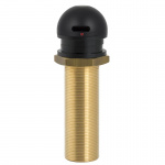 Микрофон кнопочного типа врезной конденсаторный микрофон - надежный корпус из латуни. Цвет черный Микрофон кнопочного типа врезной конденсаторный микрофон - надежный корпус из латуни. Цвет черный