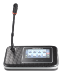 Беспроводной пульт делегата с функцией голосования и сенсорным 4.3&quot; экраном, со съёмным микрофоном на гусиной шее