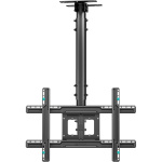Потолочный кронштейн для дисплея 32"-80" потолочный телескопический, чёрный