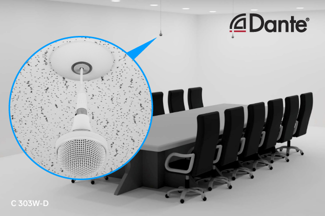 C 303W-D — потолочный микрофон с Dante