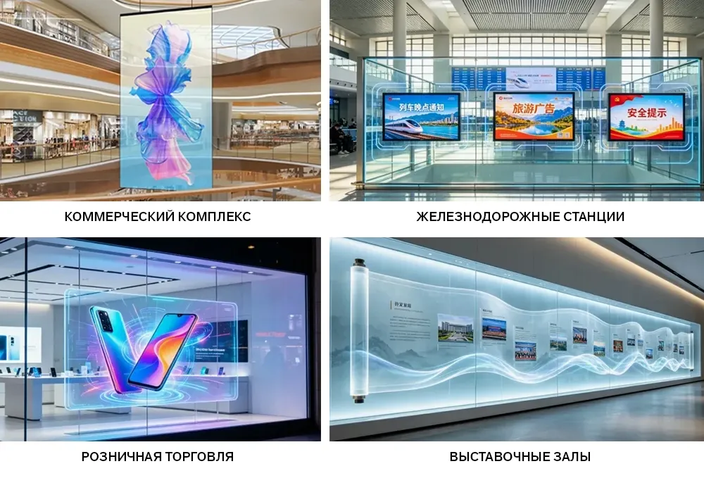 голографический прозрачный дисплей на основе технологии MIP голографический прозрачный дисплей на основе технологии MIP