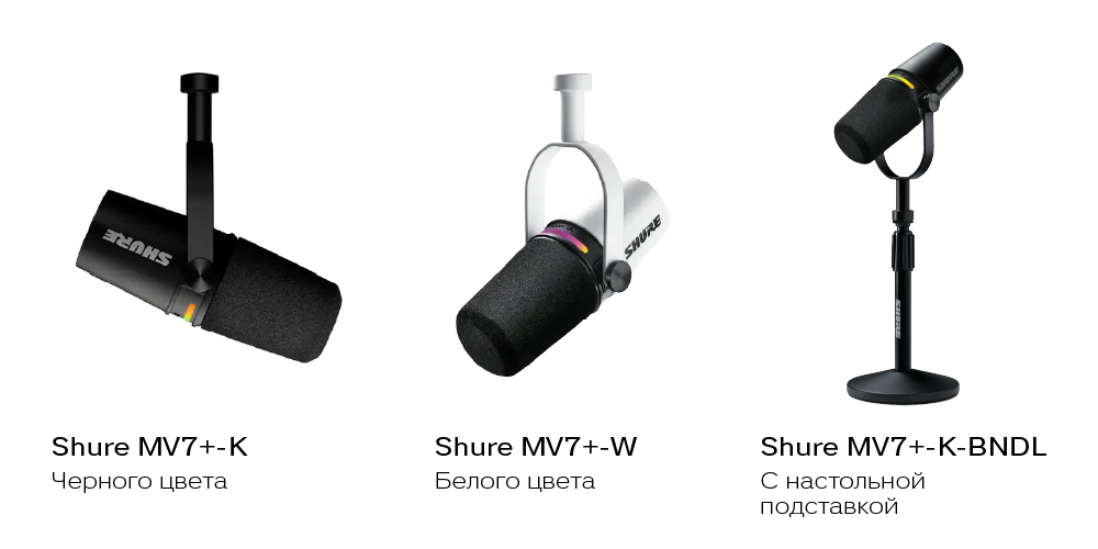 Shure MV7 plus, Shure MV7+ Shure MV7 plus, Shure MV7+