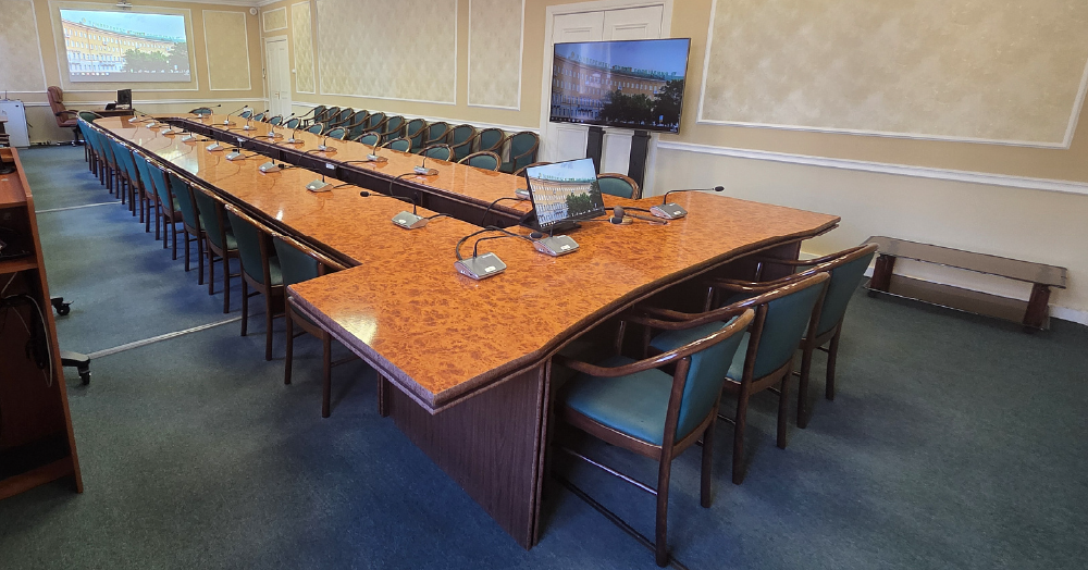 Конференц-система Gonsin в аудитории Петербургского университета путей сообщения, фото-8