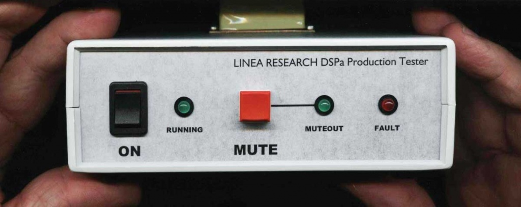 Linea Research производит собственное оборудование для тестирования продукции. Linea Research Dspa Production Tester — один из примеров