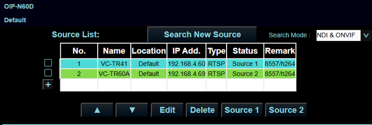 веб-интерфейс OIPN60D
